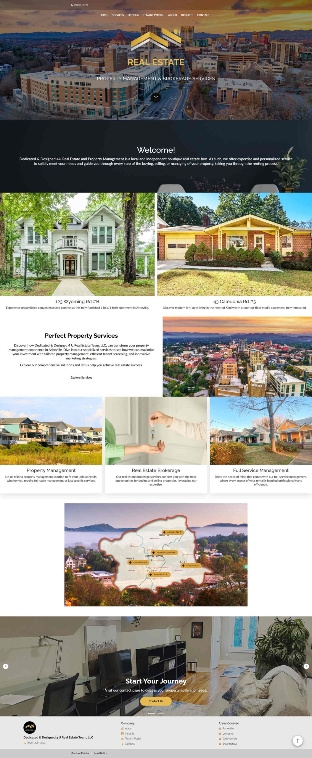 Dedicated & Designed 4U website